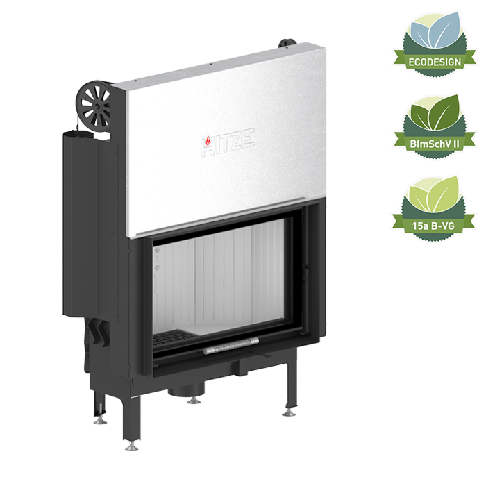 Zestaw kominek powietrzny stalowy KRATKI LUCY BLACK 12 kW Ø 200 z akcesoriami HITZE ALBERO AL14GH kominek fireplace DECOR 2 - Zestaw kominek powietrzny stalowy KRATKI LUCY BLACK 12 kW Ø 200 z akcesoriami